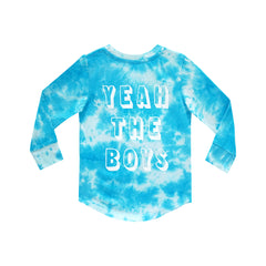 YEAH THE BOYS LONG SLEEVE TIEDYE BLUE